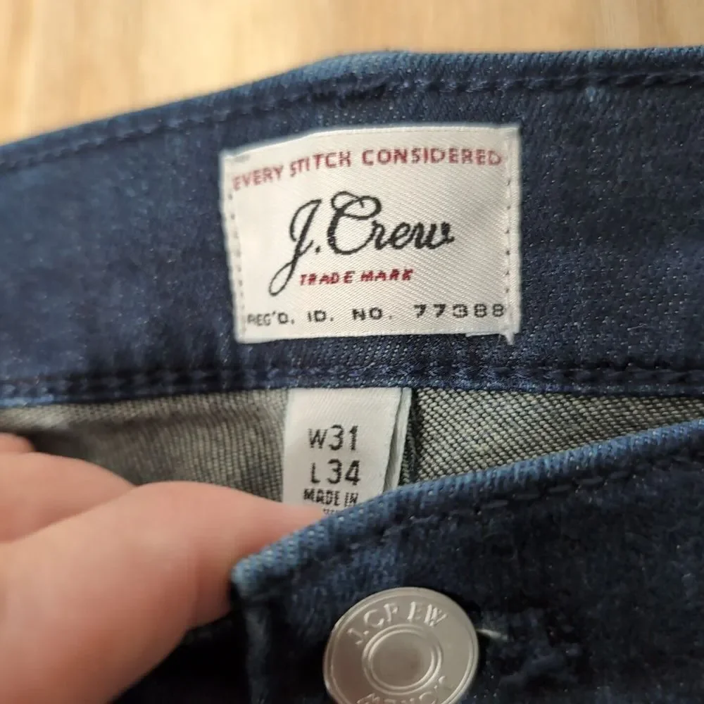 J. Crew 484 Slim Denim Jeans Men's Size W33
